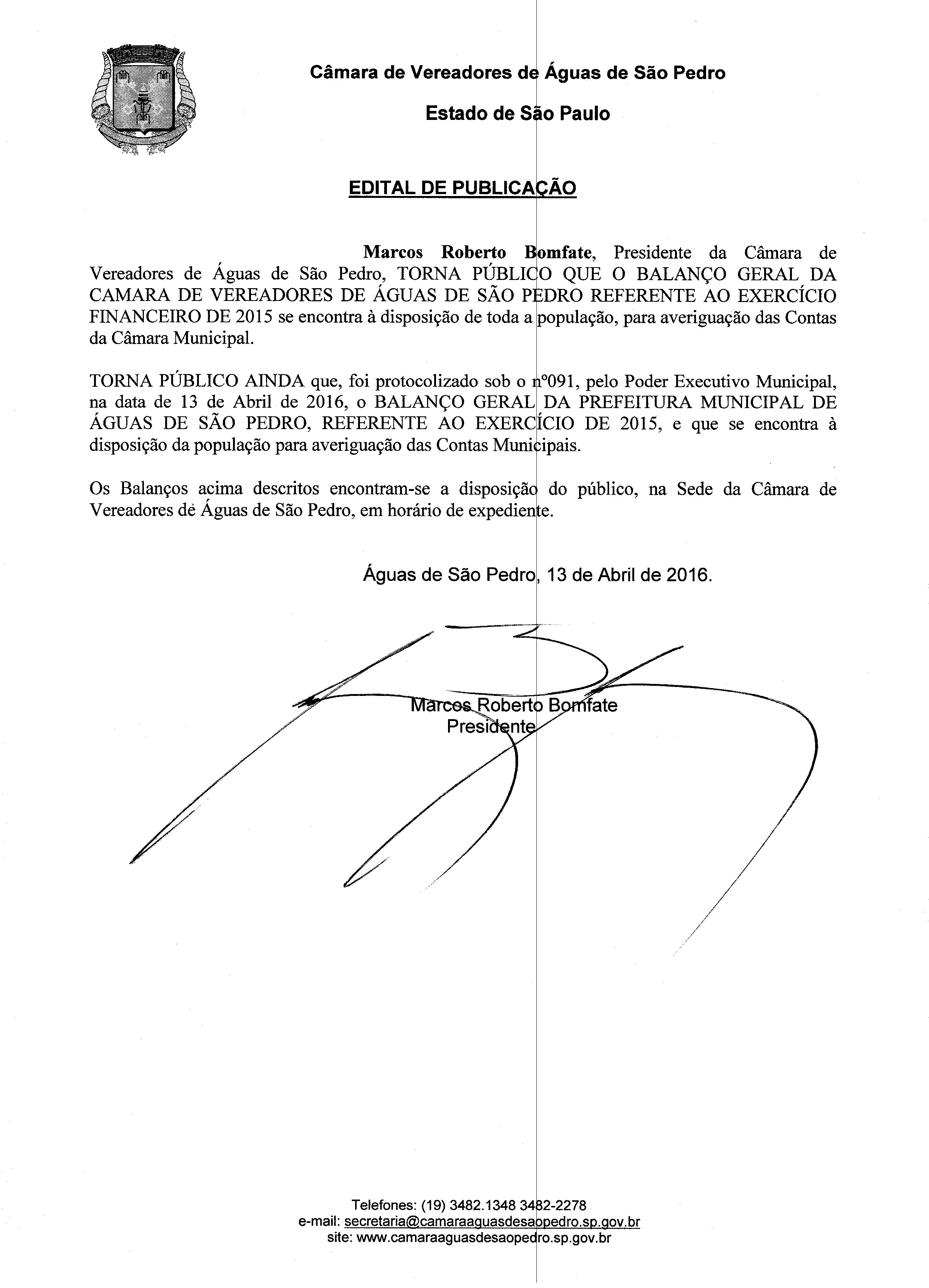 Imagem 2016415_EDITAL DE PUBLICAÇÃO BALANÇOS 2015 Selecione a Imagem